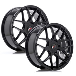 Set of 2x Japan Racing JR-18 18x7.5" 4x114,3 ET25, Gloss Black